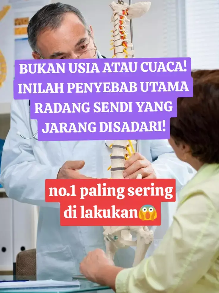 Banyak orang berpikir radang sendi itu karena faktor usia atau cuaca dingin, padahal faktanya... banyak yang masih muda pun sudah sering mengeluh: > 