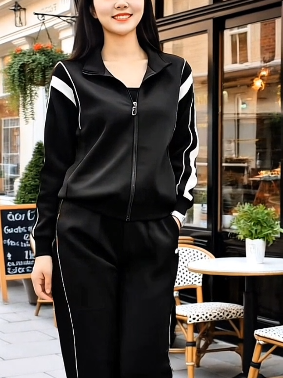 Sét Bộ Viền Dài Tay Phối Vai Kết hợp quần dài sang trọng cạp cao 💞💞💞💞💞💞💞 #đoboxinh #setdo #setdodep #xuhuong #xuhuongtiktok 