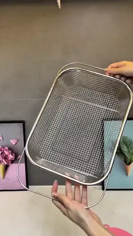Rổ inox thu gọn rửa rau củ quả trên bồn rửa#giadung_giadinh01 #cuahangdodungnhabep1 #xuhuongtiktok 