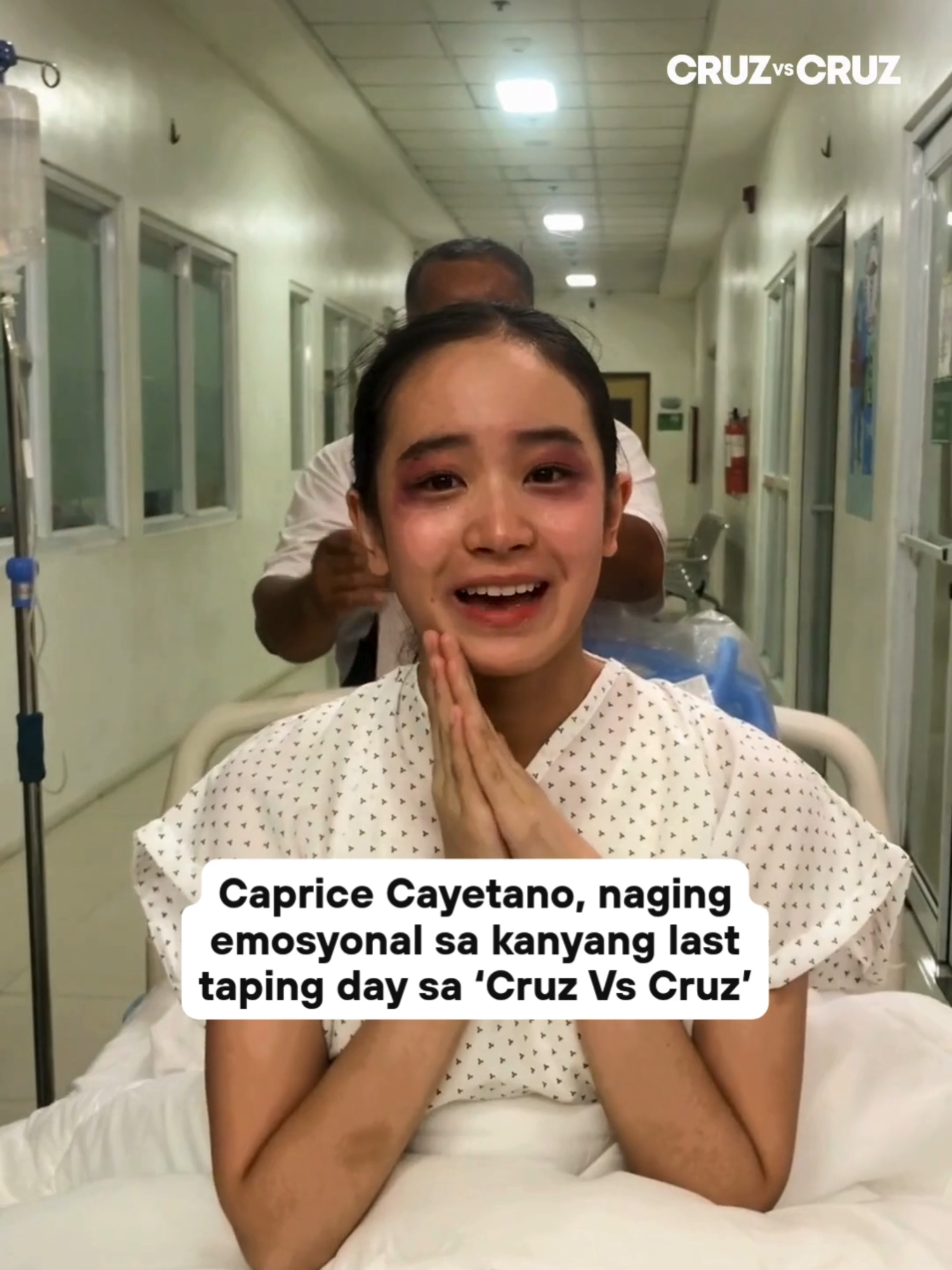 THANK YOU, JESSICA! 🥹💖 #CapriceCayetano, naging emosyonal sa kanyang last taping day sa #CruzVsCruz!  #gmanetwork #behindthescenes #fyp #pbbcollab