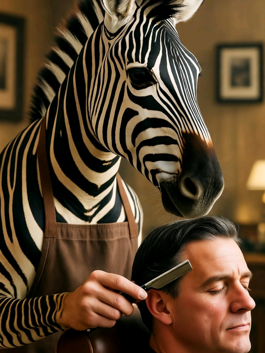 Zebra strzyże włosy, brodę i goli brzytwą. Cały zabieg pielęgnacyjny dla mężczyzn👌💈 W miłej atmosferze, bez stresu czujesz, że wszystko jest pod kontrolą i możesz się zrelaksować.  @PatrycjaW1890  dobra robota🔥💈🔥 @SkolimLATINO  #barber #olsztyn #newhair #barberlady #zebra 