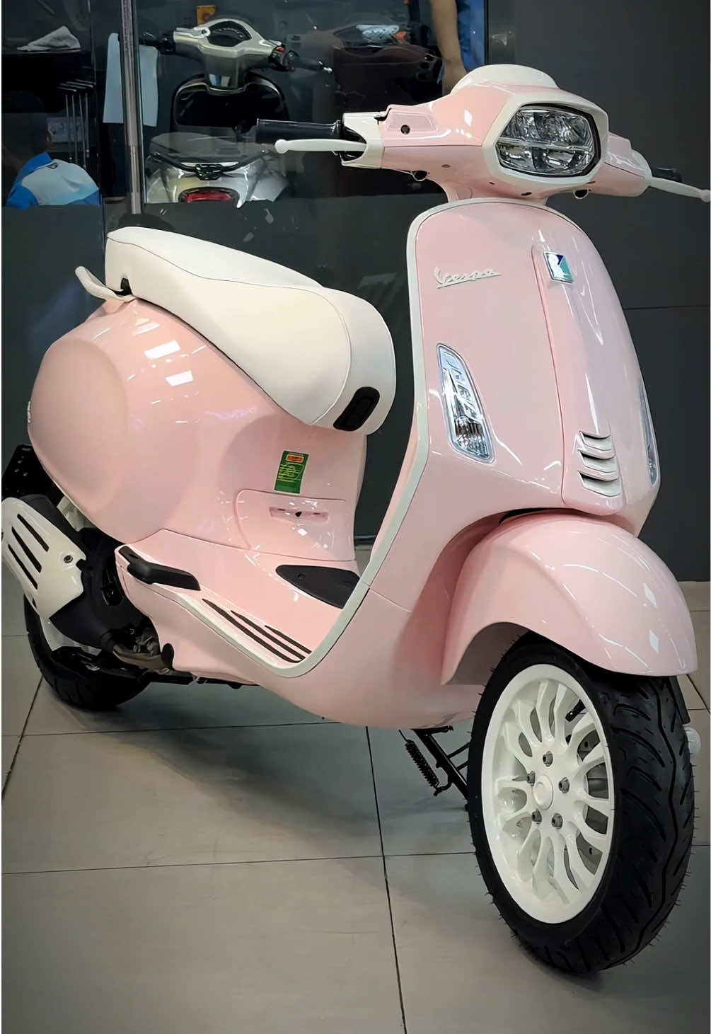 +1 Bé Vespa Sprint S125 Mix Hồng Pát Tel về Bến Tre cùng Khách Yêuu #beovespa #vespa #xuhuong #trending #lenxuhuong 