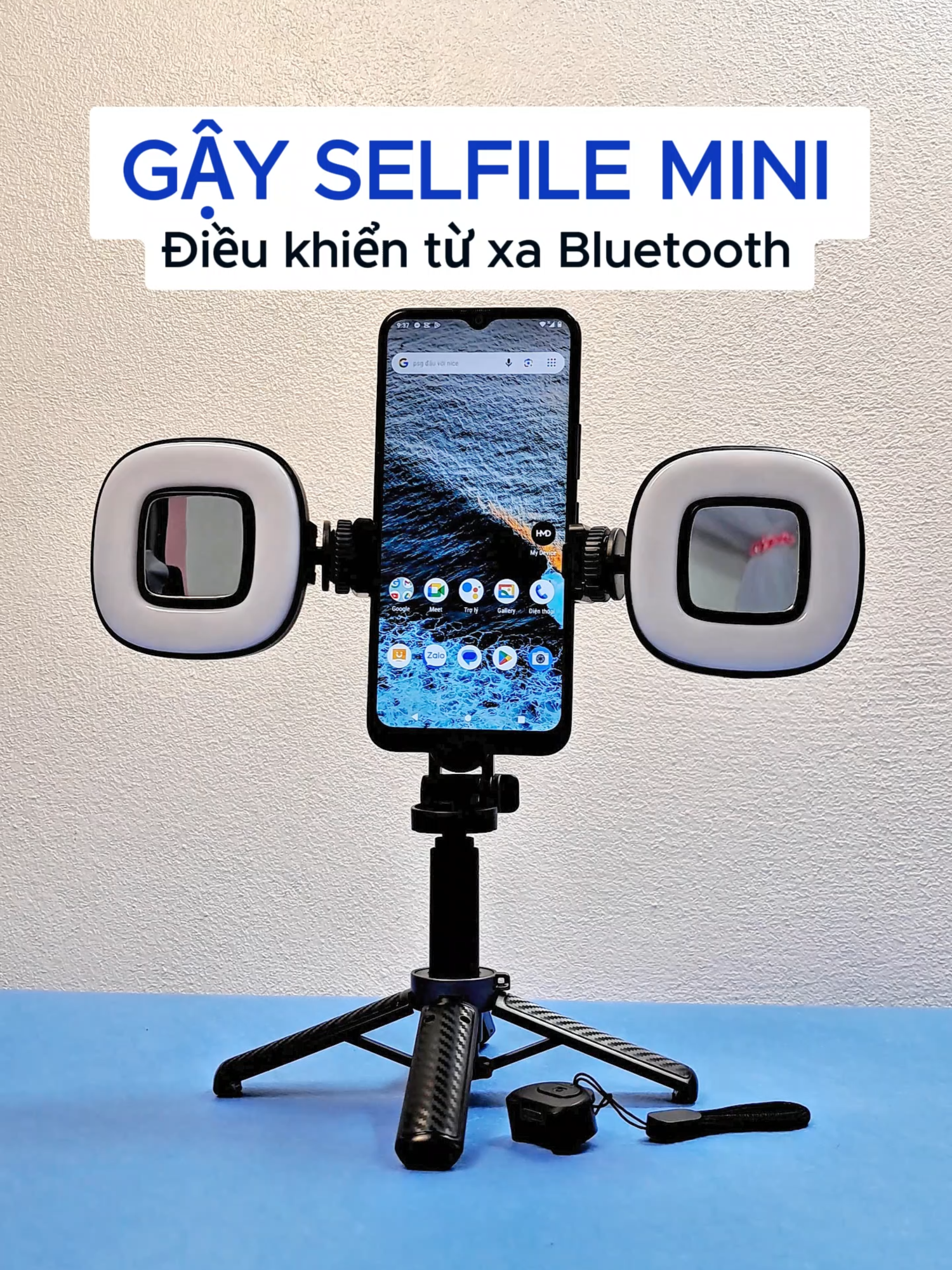 Gậy Selfie Mini Di Động Bằng Hợp Kim Nhôm Điều Khiển Từ Xa Bluetooth #WEMI #gayselfi #gaychupanhquayvideo#gayselfiebluetooth #gaychupanhbluetooth#tripodmini #sondodien