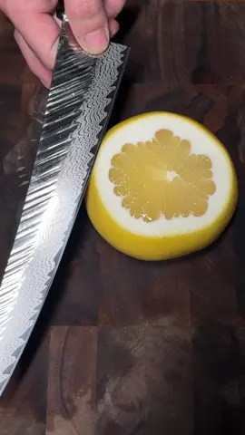 Yuzu thin sliced. #fyp #knifesharpening #knifesharpener #satisfying #yuzu 