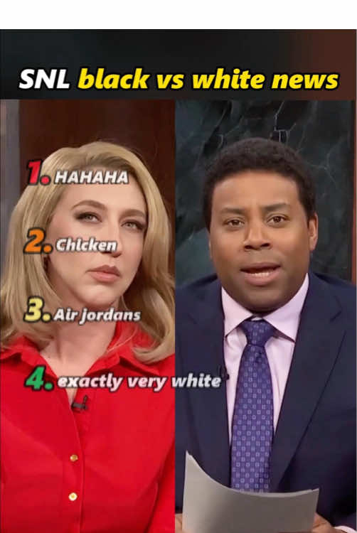 SNL black vs white news#usa #snl#ranking#funny#funny