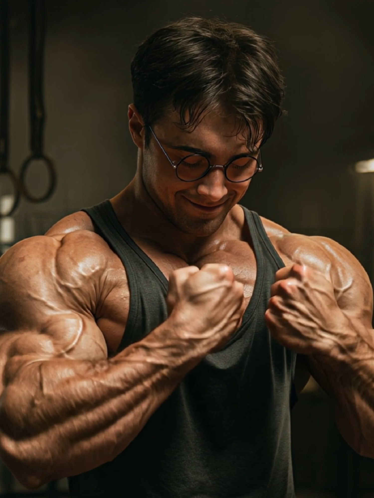 Гарри Поттер качок 💪🏻⚡ Забудьте о волшебной палочке, теперь у Гарри есть стальные бицепсы! 😉 Его заклинания не только мощные, но и выглядят угрожающе! Кто бы мог подумать, что Дамблдор тренировал его не только в магии, но и в бодибилдинге? 🏋🏻🧙🏻‍♂️ #ГарриПоттер #Качок #Хогвартс #Бодибилдинг  #HarryPotter #Hogwarts #fh_production