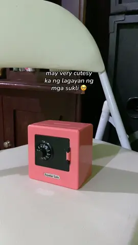 cutesy mini piggy bank with passcode 🥹 #piggybank #piggybankforkids #minipiggybank #piggybankwithpassword 