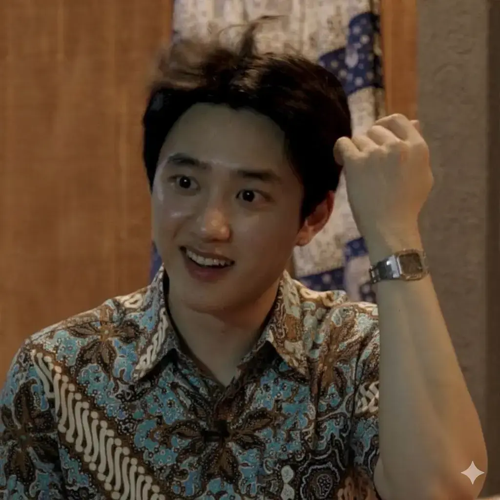 nih yang mau foto mas dio pake batik  done yaaaa #kyungsoo #batik #exo #dohkyungsoo_exo 