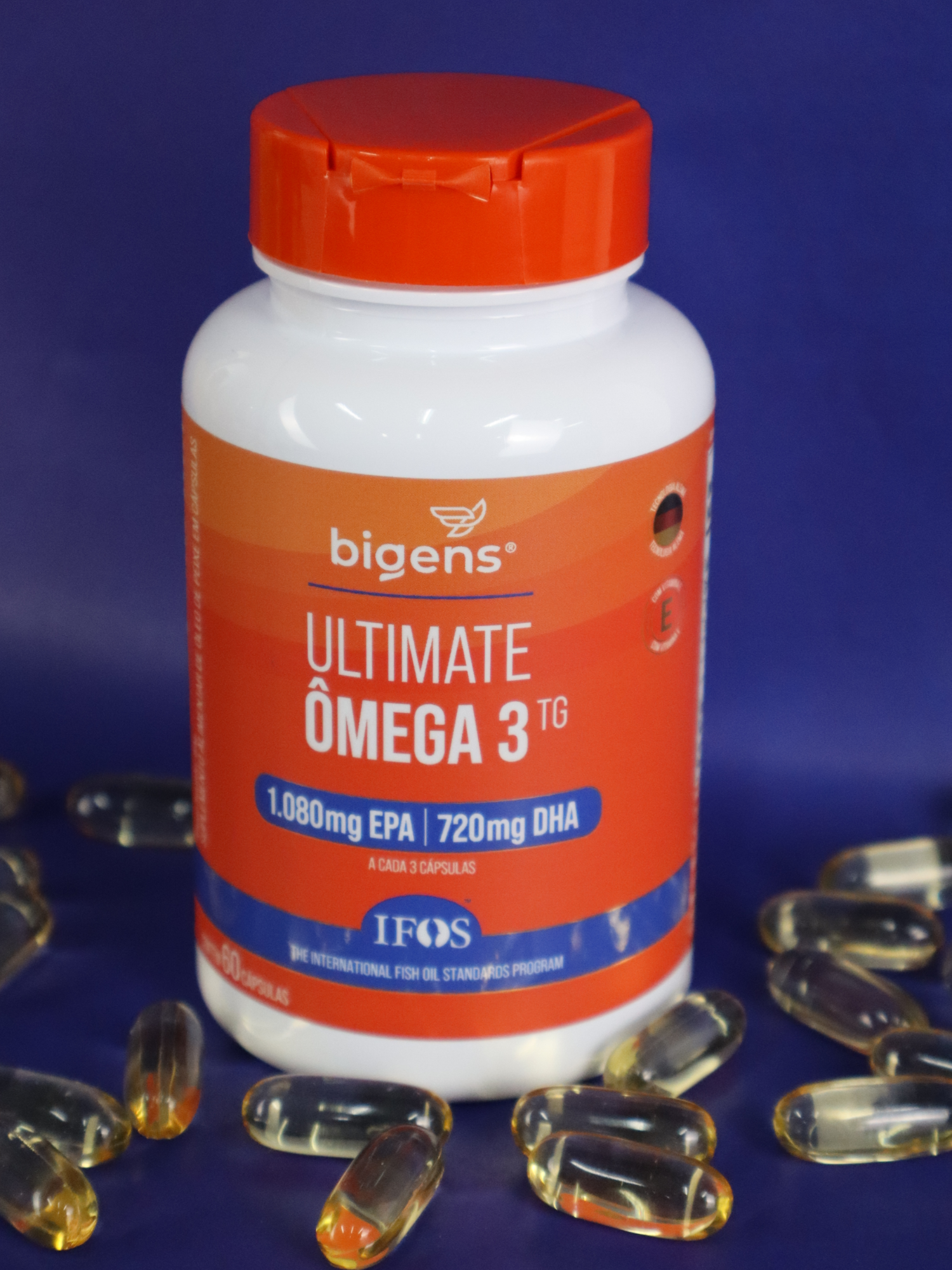 🧠 Seu cérebro é 40% DHA.  Sem ele, foco, memória e equilíbrio podem ser afetados. #omega3 #bigens #suplementos #vidasaudavel