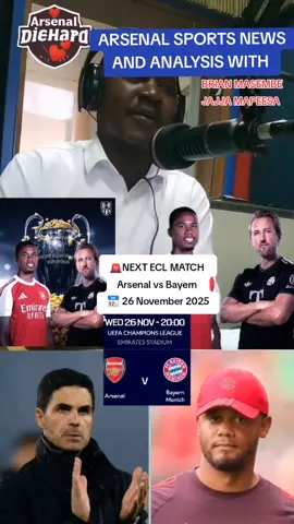 Arsenal sports news and analysis with Brian Masembe Jajja Mapeesa.,Arsenal vs Bayern  📅 26 November 2025 🚨 It's our turn Gunners  to split Munich  #ucl #fyp #footballtiktok #arsenaldiehard♥️💕 Arsenal in my DNA🧬🧬Gunners forever🛑📌📌🌟🌟🇺🇬🇺🇬...