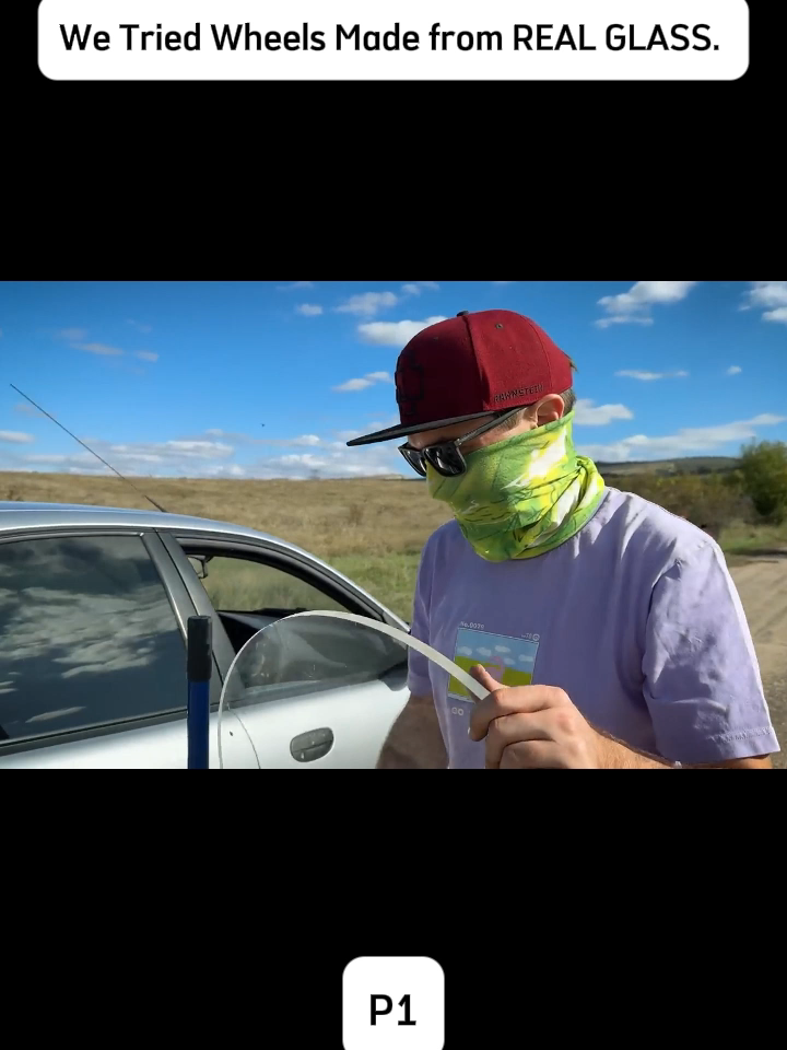 We Tried Wheels Made from REAL GLASS. And it worked!!! #fyp #for #car #v8