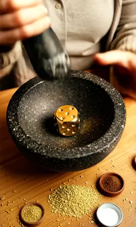 【4K】【ASMR】Crushing an Engraved Golden Dice _ Detailed Metal Texture and Collapse#viral #trendin #foryupage #asmar 