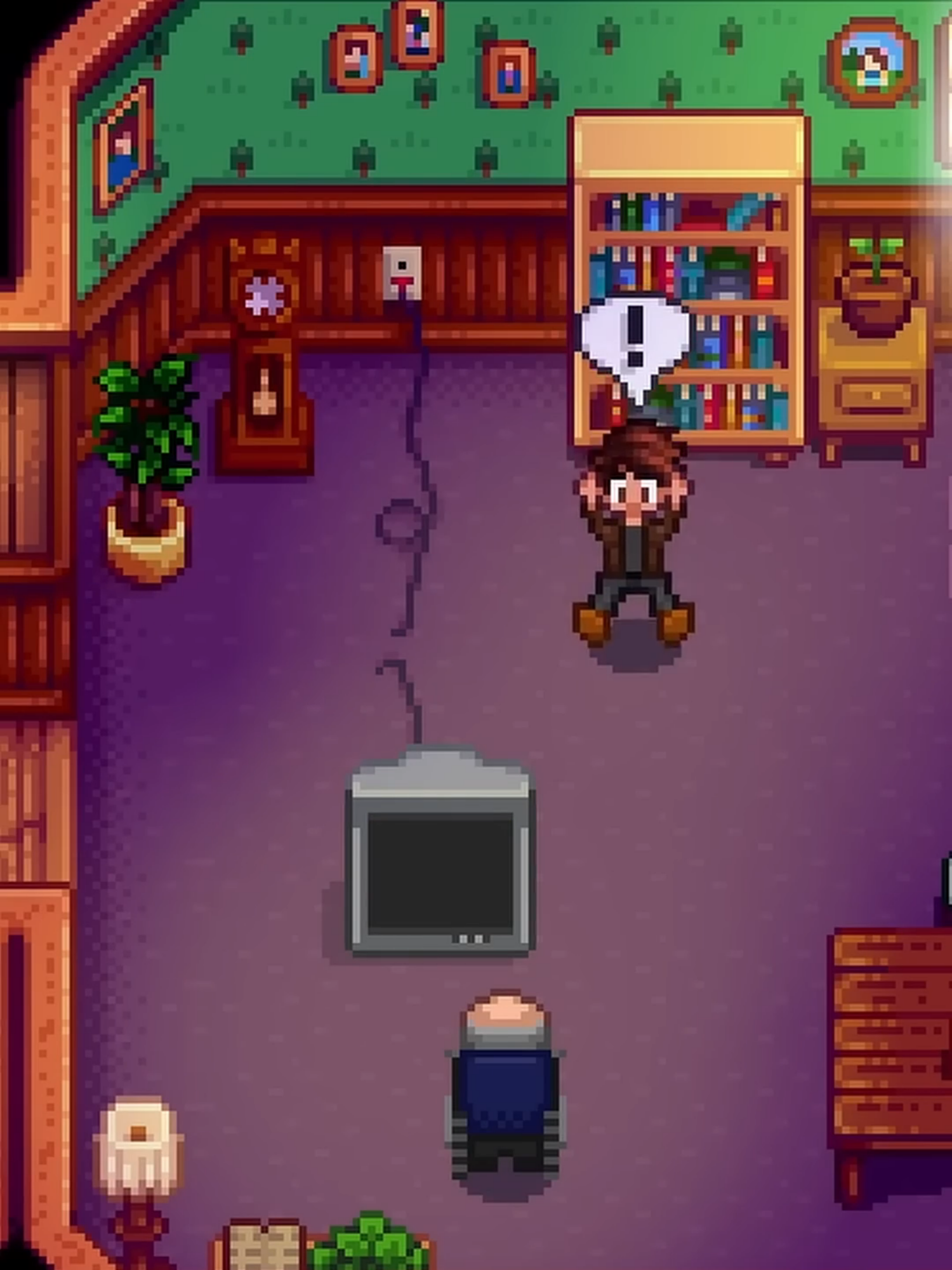 NUNCA quebre a TV do George em Stardew Valley... #stardewvalley #stardew #stardewvalleybrasil #stardewvalleymemes #gameplay #fazendinha