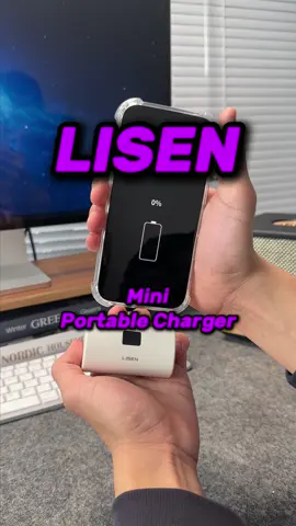 Tiny but Mighty#foryoupage #powerbank #portablecharger #mexico #fastcharging #compact #lisen #tiktokshopmademebuyit #usa_tiktok #goodstuff #cute #iphone17 #traveltips #mini #lisenminiportablecharger 
