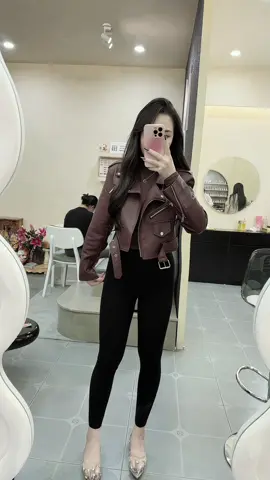 Áo khoác da #xunhuongtiktok #hottrend #vairal #phoidoxinh 