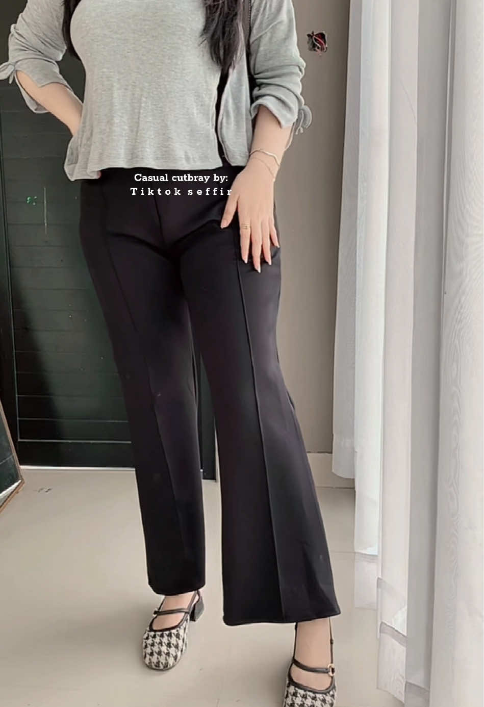 Cutbray kulot casual bisa untuk bigsize bahan scuba nyaman bgt 😙 #kulothighwaist #kulotjumbo #cutbraywanita #celanabigsize #bigbelle 