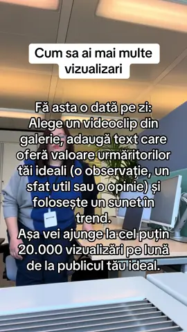 Cum sa ai mai multe vizualizari, cum sa ai mai multi urmaritori interesati de ce faci tu. #tiktoktips #contentideas #trendingsound #tiktokgrowth #smallcreator 