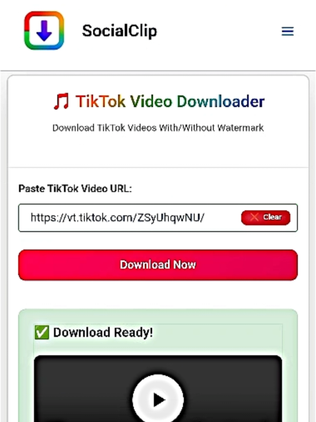 Use Social Clip to download any TikTok video without watermark.Also download stories and save music as MP3 for free. ➡️socialclip.pro #TikTokDownloader#NoWatermark #TikTokMP3 #DownloadTikTok #TikTok 