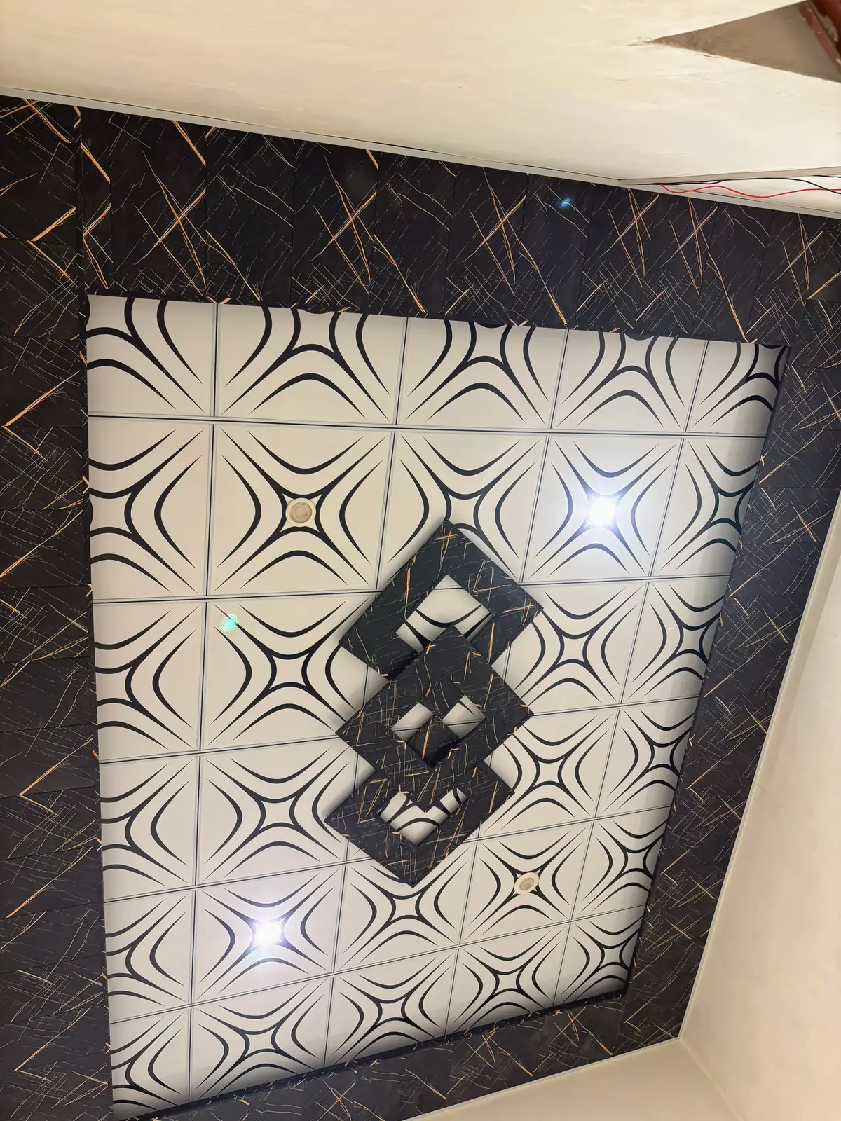 PVC ceiling wallpaper wall panelling  #03156085354