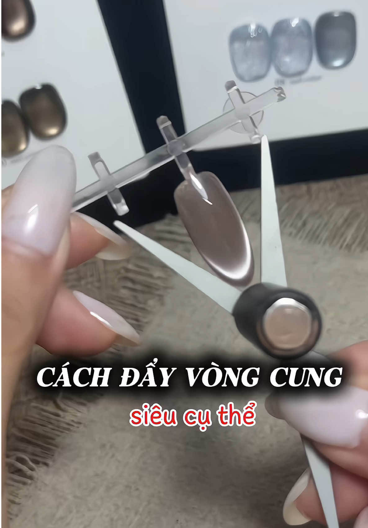 Trả lời @Trangg Tâyy Beauty Hóc Môn CÁCH TUI ĐẨY NAM CHÂM VÒNG CUNG chi tiết, mấy bà thử nha #giamanchuai #xuhuong #foryou #nail #review 