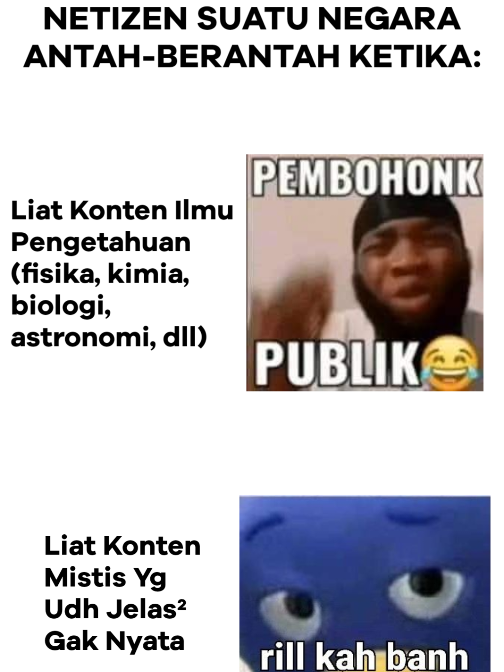 kalo kek gini mulu kapan emasnya CR → @kynwangy  #fyp #Science #mistik #pembodohan #sdmrendah 