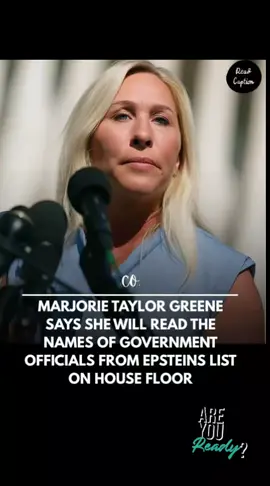 Rep. Marjorie Taylor Greene has announced her intention to read aloud the names from Jeffrey Epstein’s alleged client list on the House floor — one of the few places where lawmakers are legally protected from defamation suits for statements made during official proceedings. Greene said that once Congress reconvenes, she plans to use her time on the floor to “expose powerful figures” linked to Epstein’s trafficking network — emphasizing that those names reportedly span “both political parties.” Her declaration comes amid one of the longest government shutdowns in U.S. history, as mounting public pressure demands full transparency in the Epstein case. If Greene follows through, and depending on how congressional leaders handle the fallout, the moment could mark one of the most consequential developments yet in the ongoing debate over the long-hidden Epstein files. #fyp #epstein #list #truth #breakingnews 