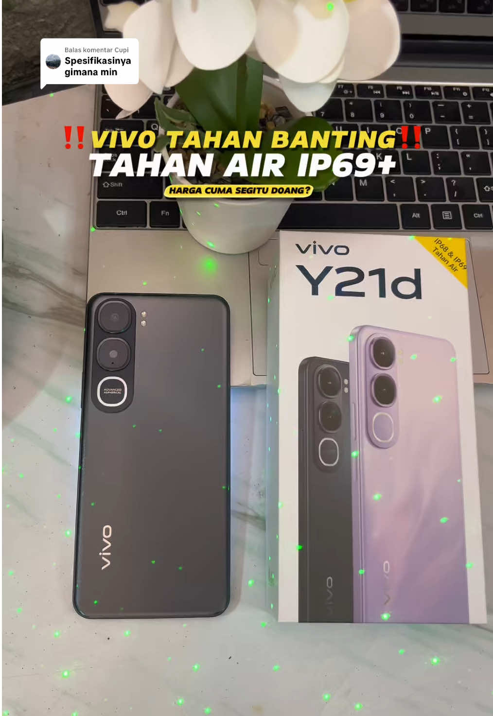 Membalas @Cupi vivo makin menggila dengan spesifikasi sebagus ini tapi harganya cuma segitu doang? #vivoy21d #kameravivoy21d #vivoindonesia #vivojuara #promoguncang1111 