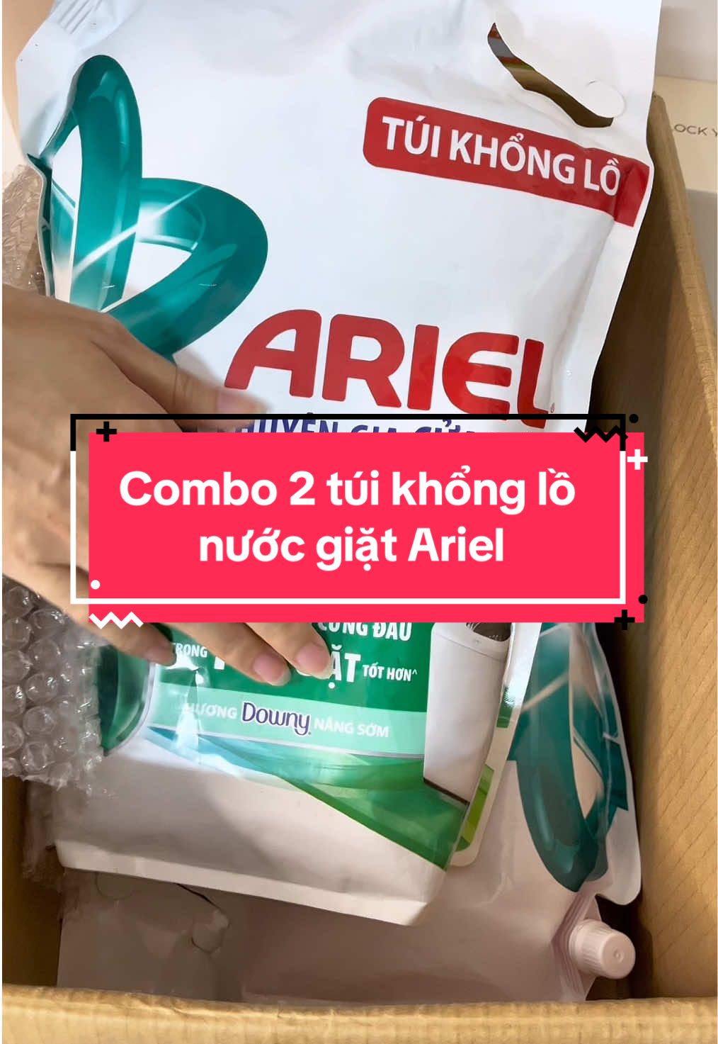 Ariel cửa trên, cửa trước hay Ariel 10x đều có ở giỏ hàng góc trái nhé ạ #nuocgiat #ariel #ariel10x #nuocgiatariel #taphoasammi 