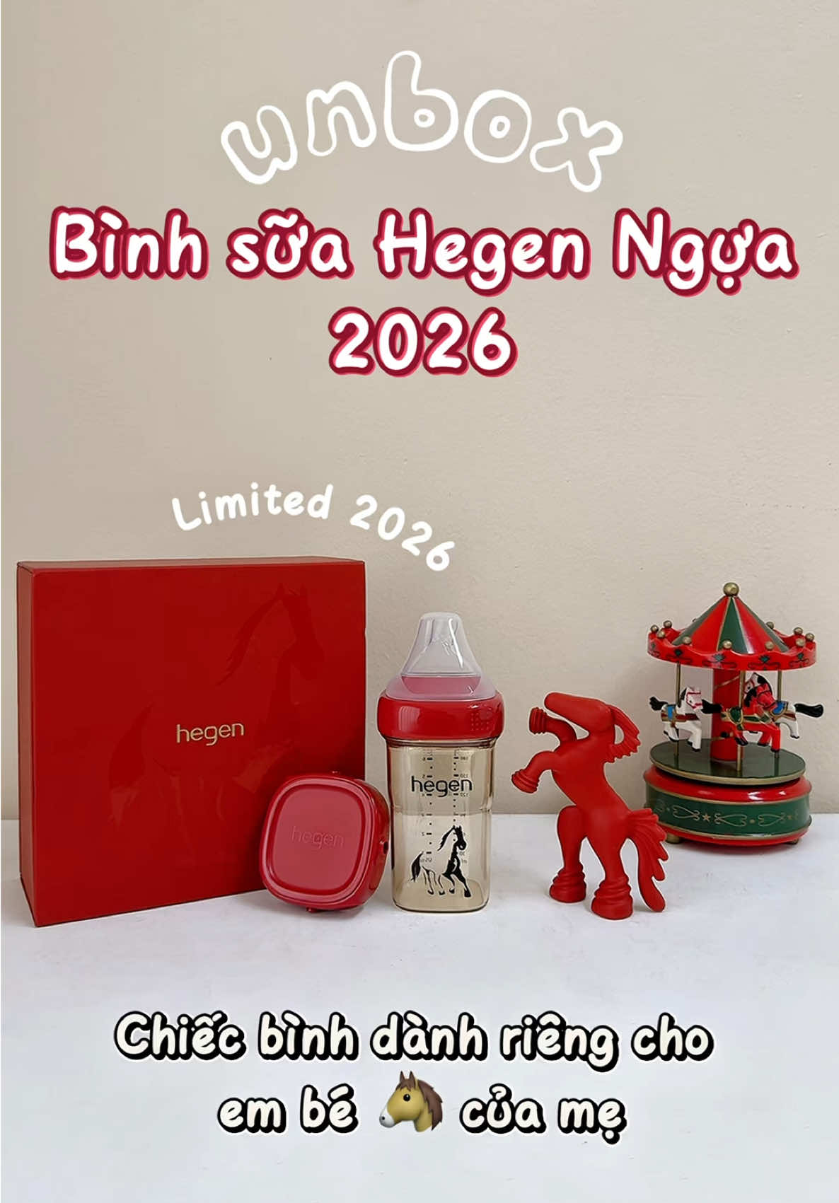 🐴 Xin chào Bé Ngựa 2026 ✌️ Unbox  bình sữa Hegen Ngựa Limited 2026  👶🏻🍼 Các embes ngựa ở đâu hết rồi ạ 🤭✨ #monniekids #reviewbimsua #hegen #binhsua #hegenngua 