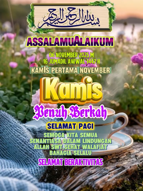 #CapCut #assalamualaikum_shbtku_semua Semoga sehat selalu Doa Hari Kamis#bismillah #fyp 