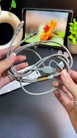 Cáp Dữ Liệu Sạc Nhanh, DXOI, Thiết Kế 2 Trong 1 Dày Dặn, Tương Thích Với Apple 15 / 16 Và Điện Thoại Huawei Type-C, Cáp Sạc 3 Trong 1#capxac3dau #huongtichcuc74 #huongchiase74 