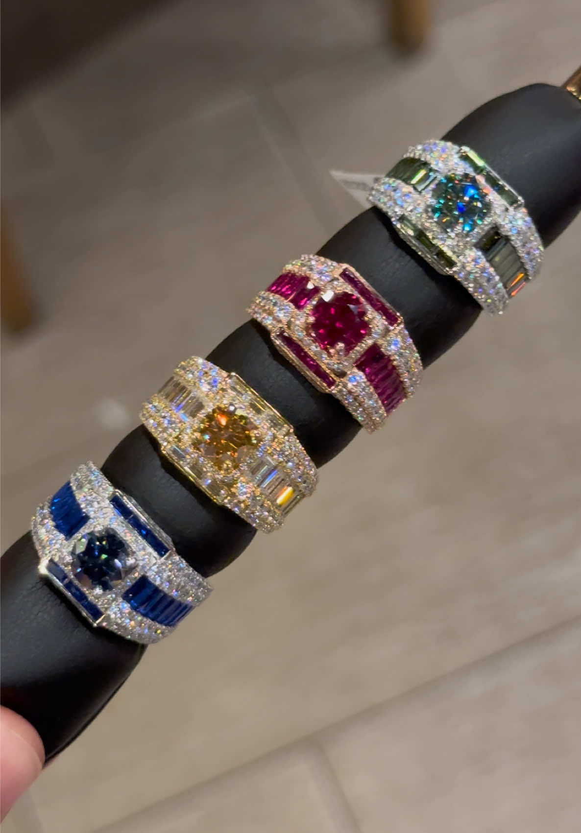 4 ổ nhẫn hợp mệnh phong thuỷ 💎full kim moiss cực đẹp ạ 🥰💍#xuhuong #trangsuc #kimcuongmoissanite #daimond #xuhuongtiktok 