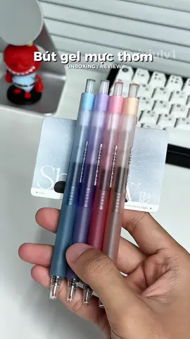 Bút gel mực thơm #riviulv1 #review #unbox #unboxing #butdeli 
