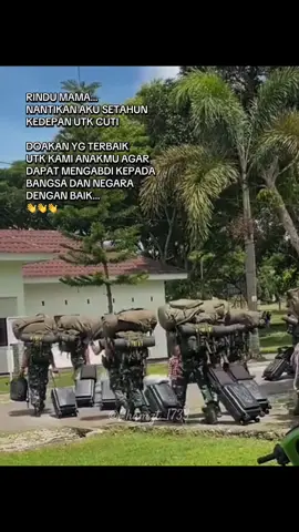 Tinggalkan Ayah dan Ibu, Ijinkan kami pergi berjuang… #penempatan #satuanbaru #bintara #tamtama #tniad 