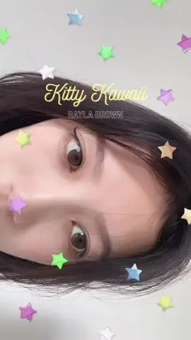 Kitty Kawaii คิตตี้ คาวาอิ คอนแทคเลนส์ รุ่น Rayla สี Brown 🤎🍗🫧 ใส่แล้วตาหวานฉ่ำมาก มีกลิตเตอร์เงาๆวาวๆด้วย เป็นขนาด มินิ อายุการใช้งาน 1 เดือนคับ #คอนแทคเลนส์ #คอนแทคเลนส์สายตา  #สอนใส่คอนแทคเลนส์ #kittykawaii #ใส่คอนแทคเลนส์ครั้งแรก 