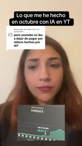 Respuesta a @srpepeillo Si se puede monetizar los vídeos hechos con IA. Por favor que no cunda el pánico. #youtube #youtubeautomation #youtubefaceless #automatizacionyoutube #ia 