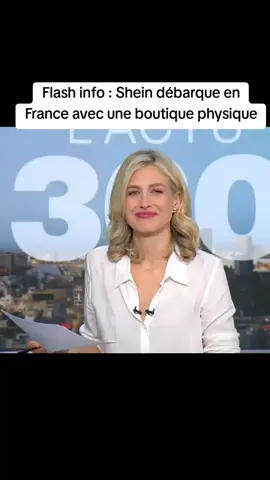 Flash info : Shein débarque en France avec une boutique physique. #france #actualité #info #alert 