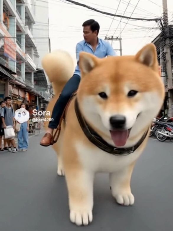 หมาตัวใหญ่เท่ายักษ์ #คลิปสร้างจากเอไอไม่ใช่คนจริงๆ #aiสร้างวิดีโอ #คลิปตลกฮาๆ 