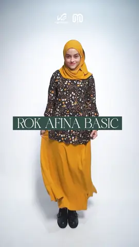 ROK AFINA BASIC🤩🌻 Most flowy skirt👗🌸 Rok yang gampang di Mix and Match dengan atasan apapun🫶🏻🖤 Koleksi dikeranjang yaa🛍‼️ #MOT #Motifashion 