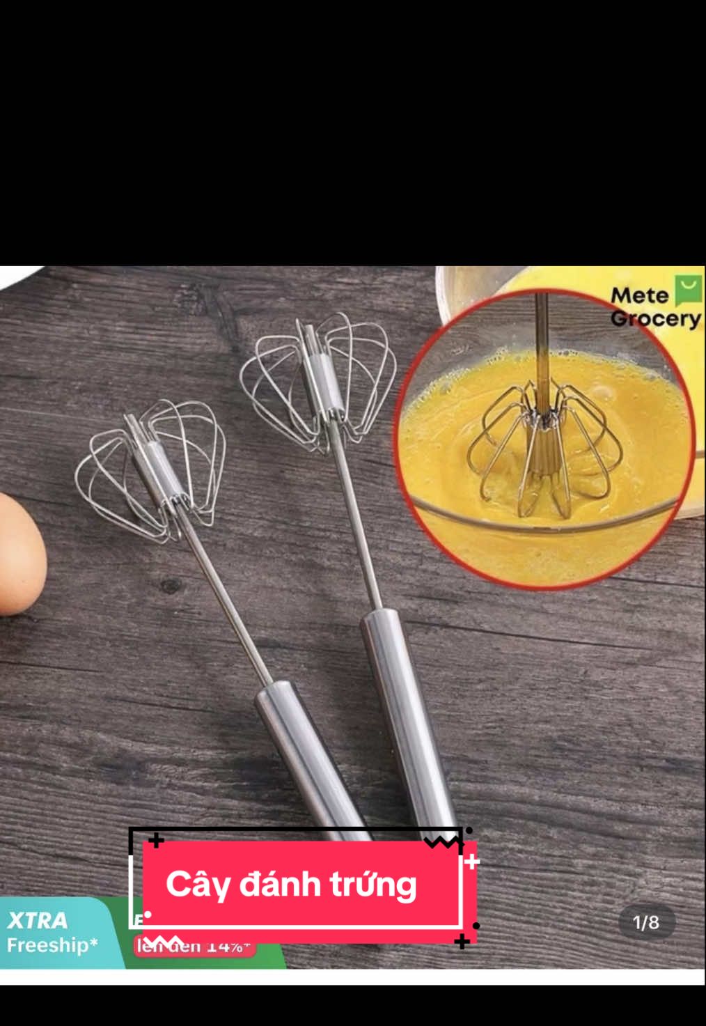 Cây đanh trứng inox . Nó rẻ bèo mà lại dùng rất tốt #caydanhtrung #danhtrung #dungcunhabep #dungcutienich #giadinhgau38  @Trang Mán 