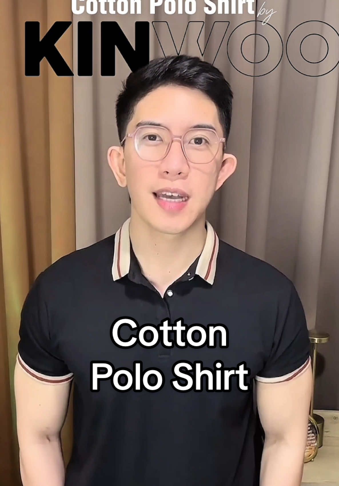 Minimalist cotton polo shirt for men & women. #livehighlights #tiktoklive #kinwoo #poloshirt #fypシ゚ 