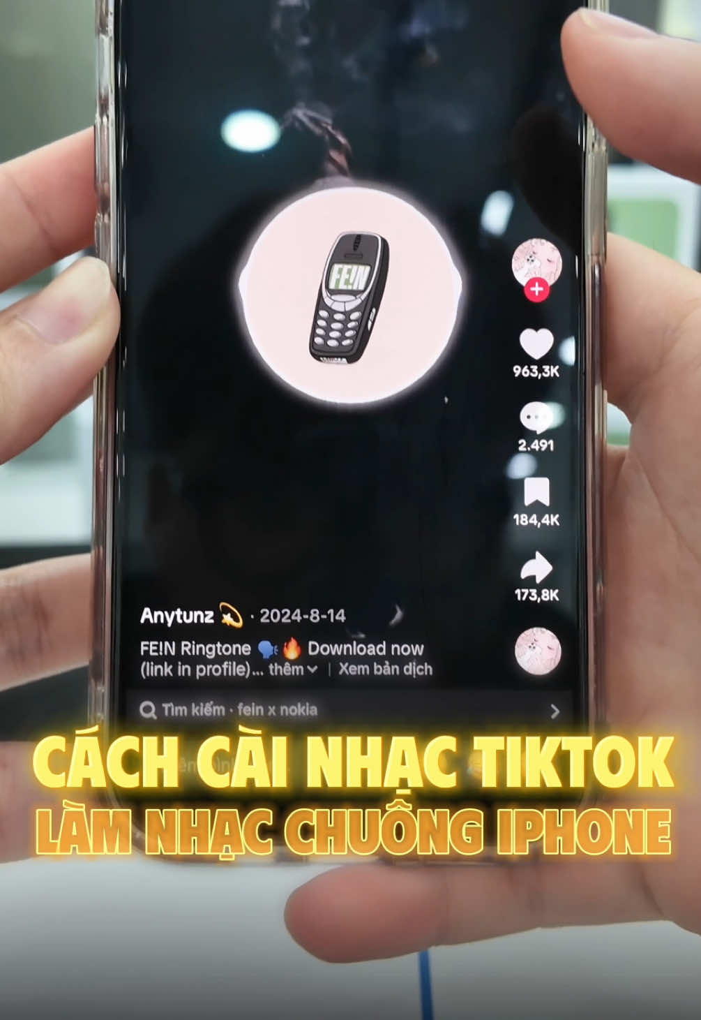 Cách cài nhạc tiktok làm nhạc chuông iPhone #changtraistore #fyp 