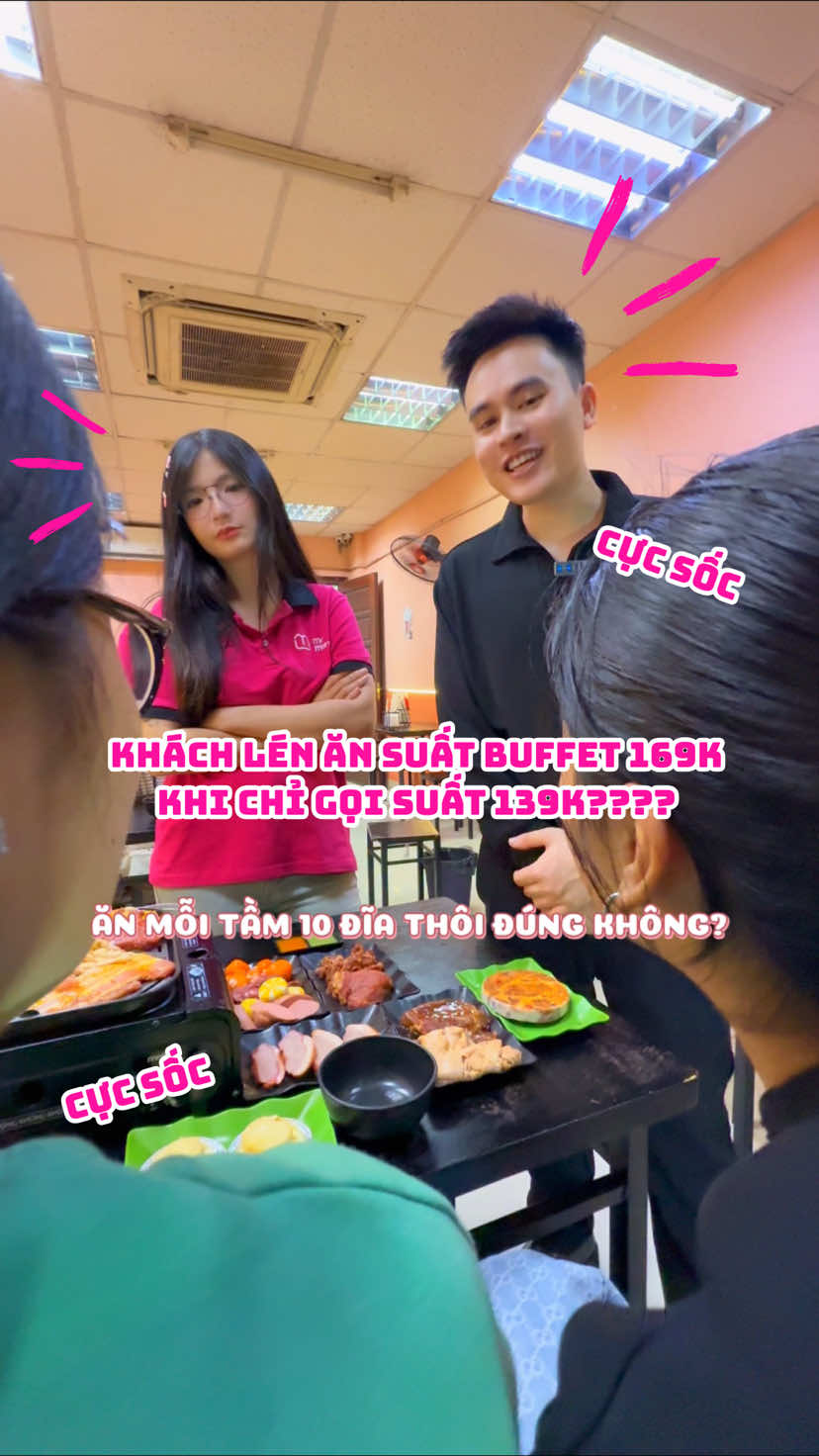KHÁCH ĂN SUẤT BUFFET 139K NHƯNG ĂN LÉN SUẤT 169K #mrmlem #hanoi #buffet 
