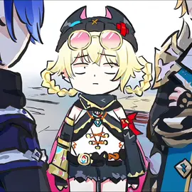 !! Don't fight......? #GenshinImpact artist xinzoruo #Jahoda #Varka #Flins#fyp 