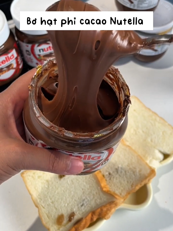 Bơ hạt phỉ cacao Nutella🍫 #socola #chocolate #food #xuhuong #fyp 