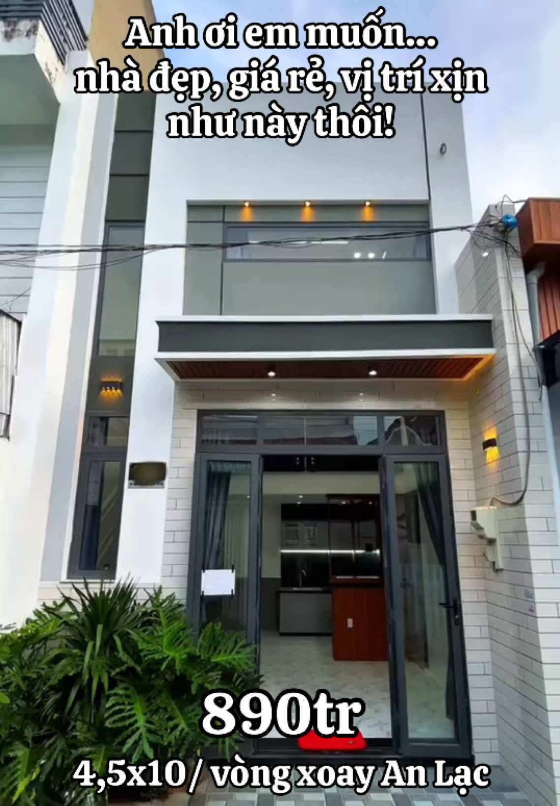 Anh ơi em muốn… nhà đẹp, giá rẻ, vị trí xịn như này thôi!#nhasohongrieng #nha1tret1lau #nhadep #xuhuongtiktok #nhaduoi1ty 