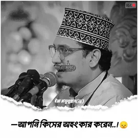 —আপনি কিসের অহংকার করেন..!😔🎧💗 🗣️আল্লামা শায়েখ জয়নুল আবেদীন আল-ক্বাদেরী হুজুর🫀🎀
