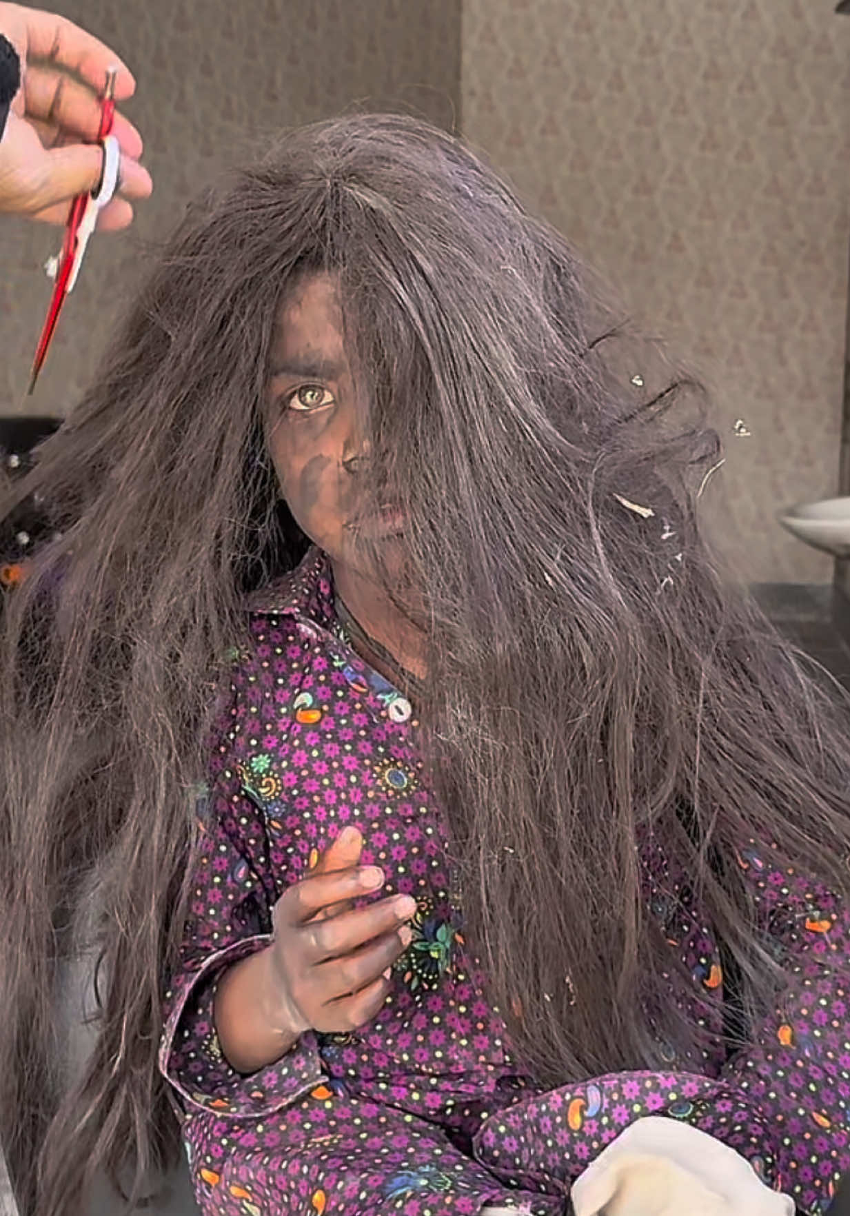 Emotional Transformation | Incredible Homeless Boy Haircut #asmr #asmrsounds #haircut #longhair #hairtransformation 