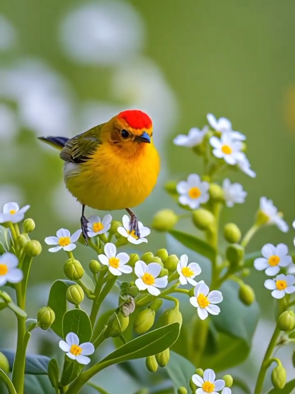 ပန်းကိုချစ်သောငှက်ကလေးများ #လှသောပန်း #ငှက် #relax #relaxation #beautifulflowers 