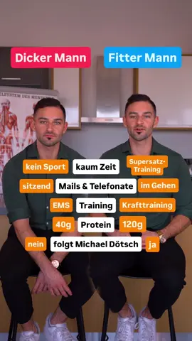 Dicker Mann vs. Fitter Mann 👀🏋🏼‍♂️  #abnehmen #Fitness #gesundheit #ernährung